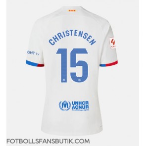 Barcelona Andreas Christensen #15 Replika Bortatröja Damer 2023-24 Kortärmad